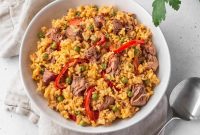 Vegan Arroz a la Valenciana: Spanish-Style Rice with Vegetables