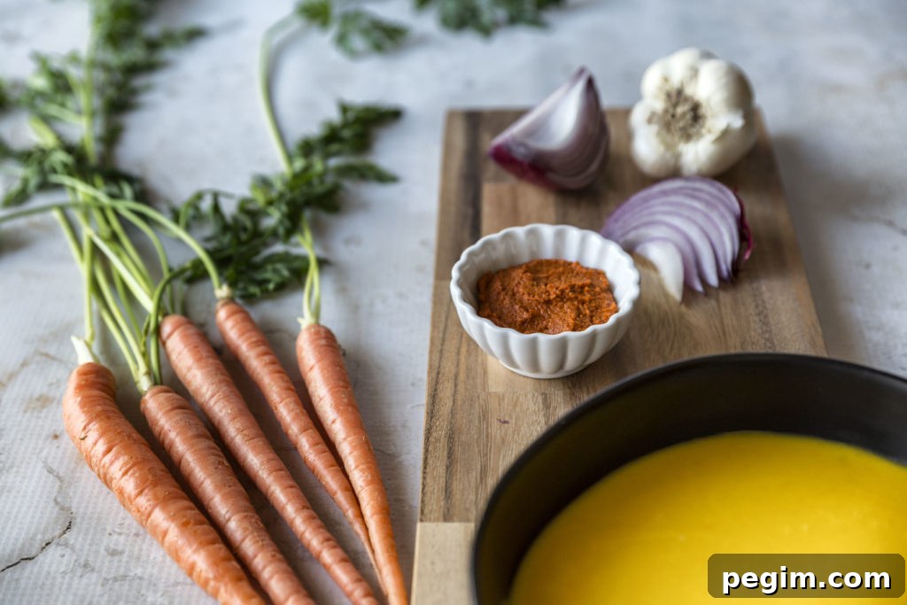 Red Curry Carrot and Ginger Soup Recipe 2 Red Curry Carrot Ginger Soup