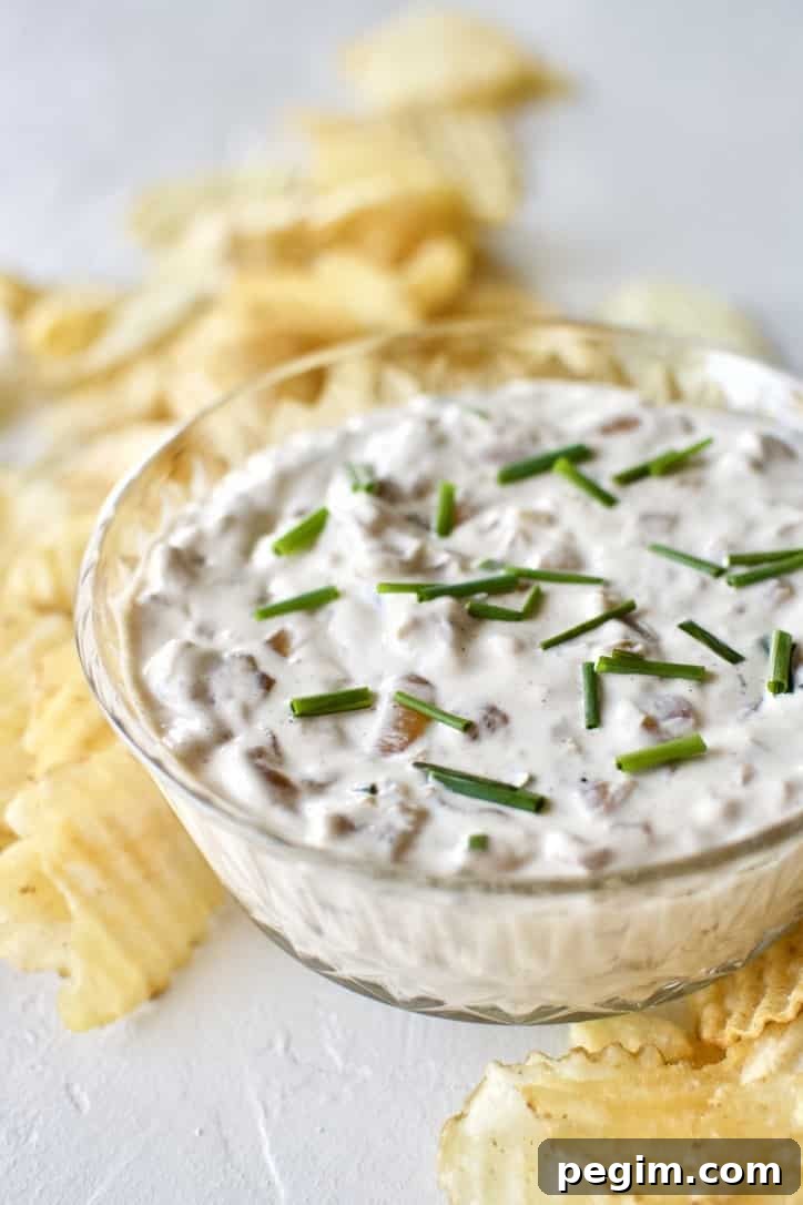 Creamy French Onion Dip for Game Day 3 Joanna Gaines recipe for French Onion Dip from the Magnolia Table Cookbook Vol.2 and Magnolia Table with Joanna Gaines Cooking Show.