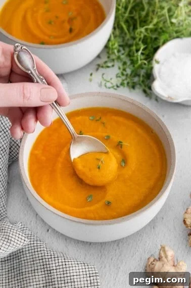 Carrot ginger soup