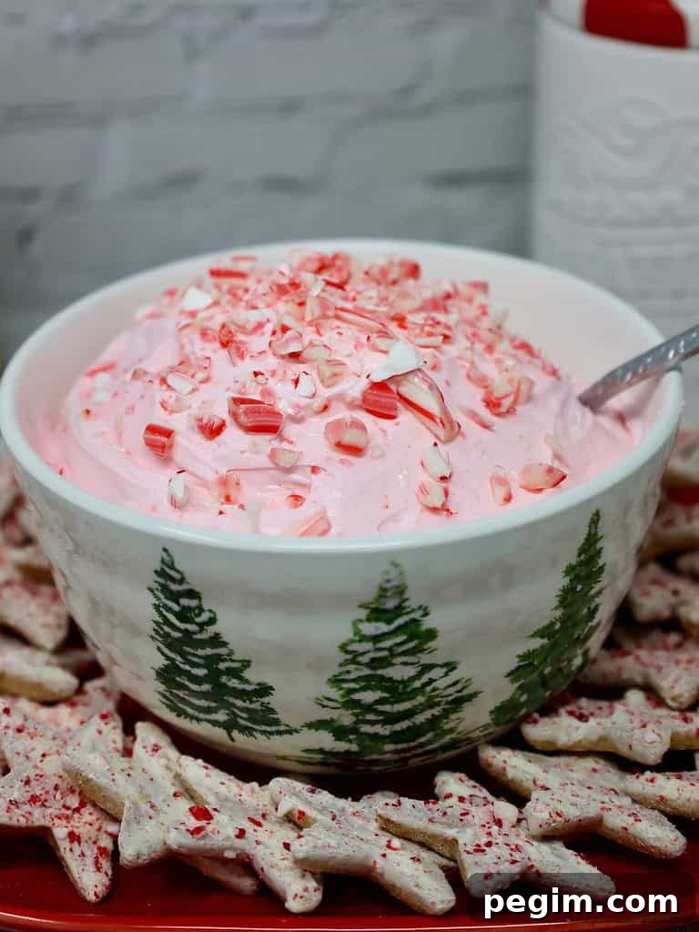 Creamy Peppermint Fluff Dip for Holiday Parties 2 Peppermint Fluff Dip recipe