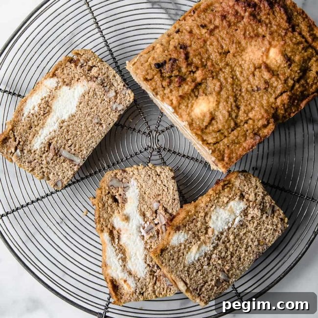 Pumpkin bread cooling on rack